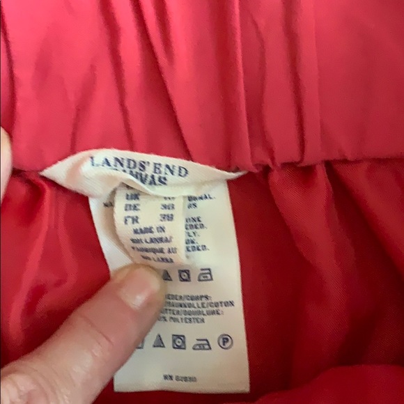 Lands’ End super soft red skirt 6 - Picture 2 of 4